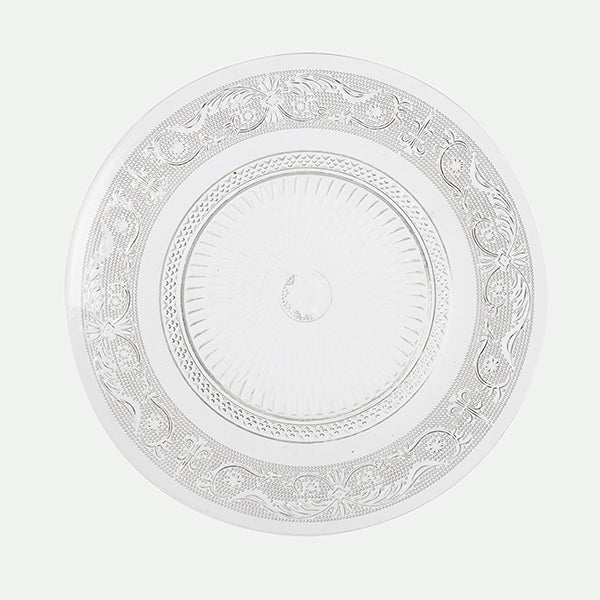 Crystal plain plate relief
