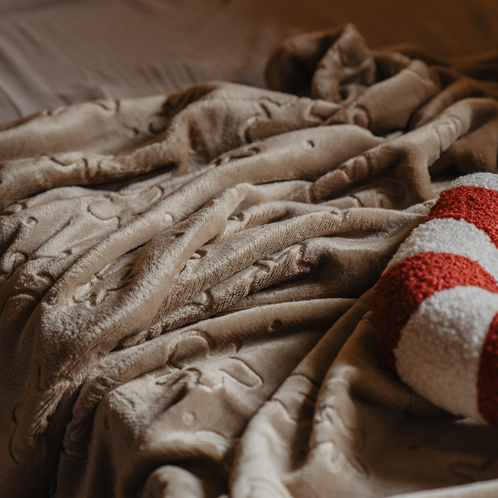 Manta doble pelo gingerbread 130x170cm