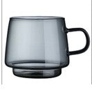 Stackable borosilicate mug