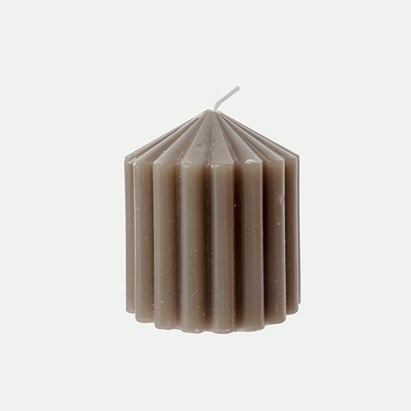 Fluted cone candle