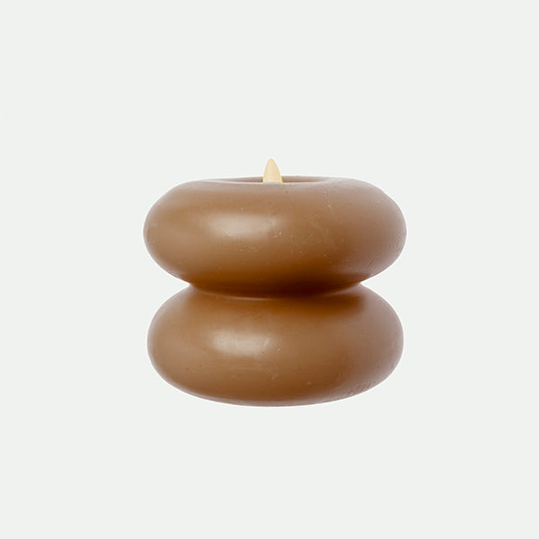 Candela LED organica 10X7,5Cm Be.