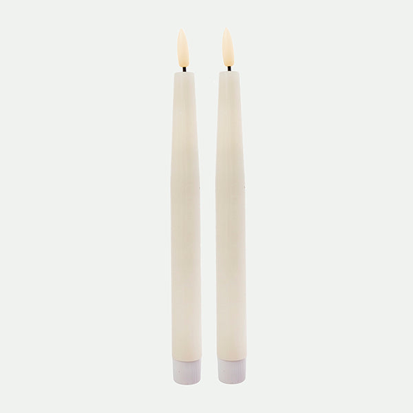 Pack 2 bougies LED LED 2x24cm Cr.