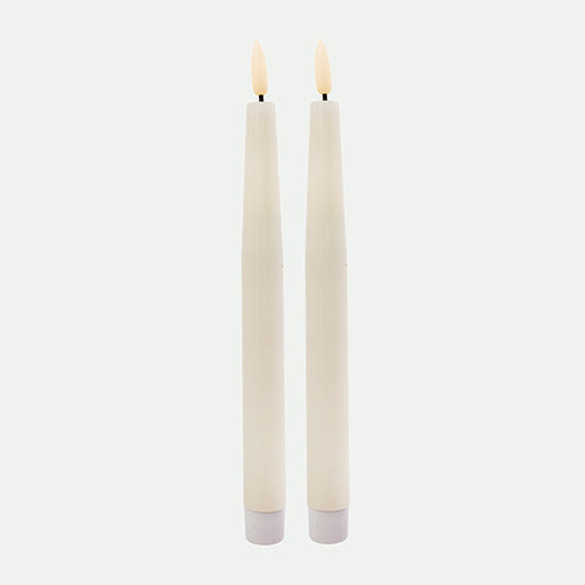 Pack 2 bougies LED LED 2x24cm Cr.