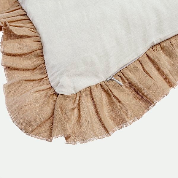 Housse de coussin à volants 45x45 cm BG.