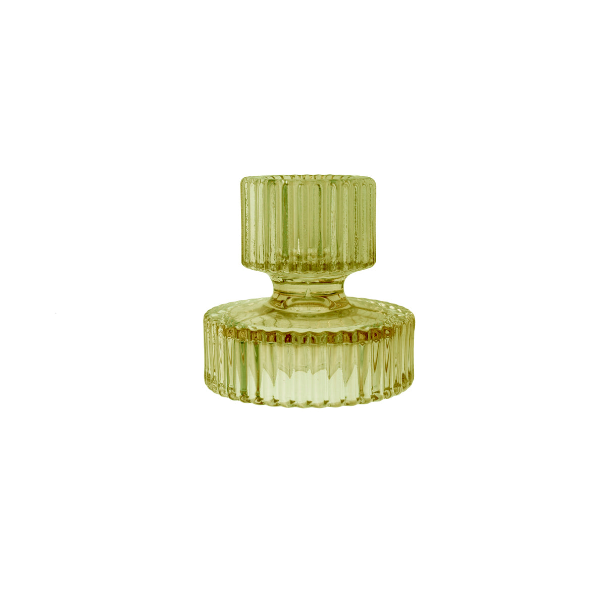 Bougeoir en verre Duo