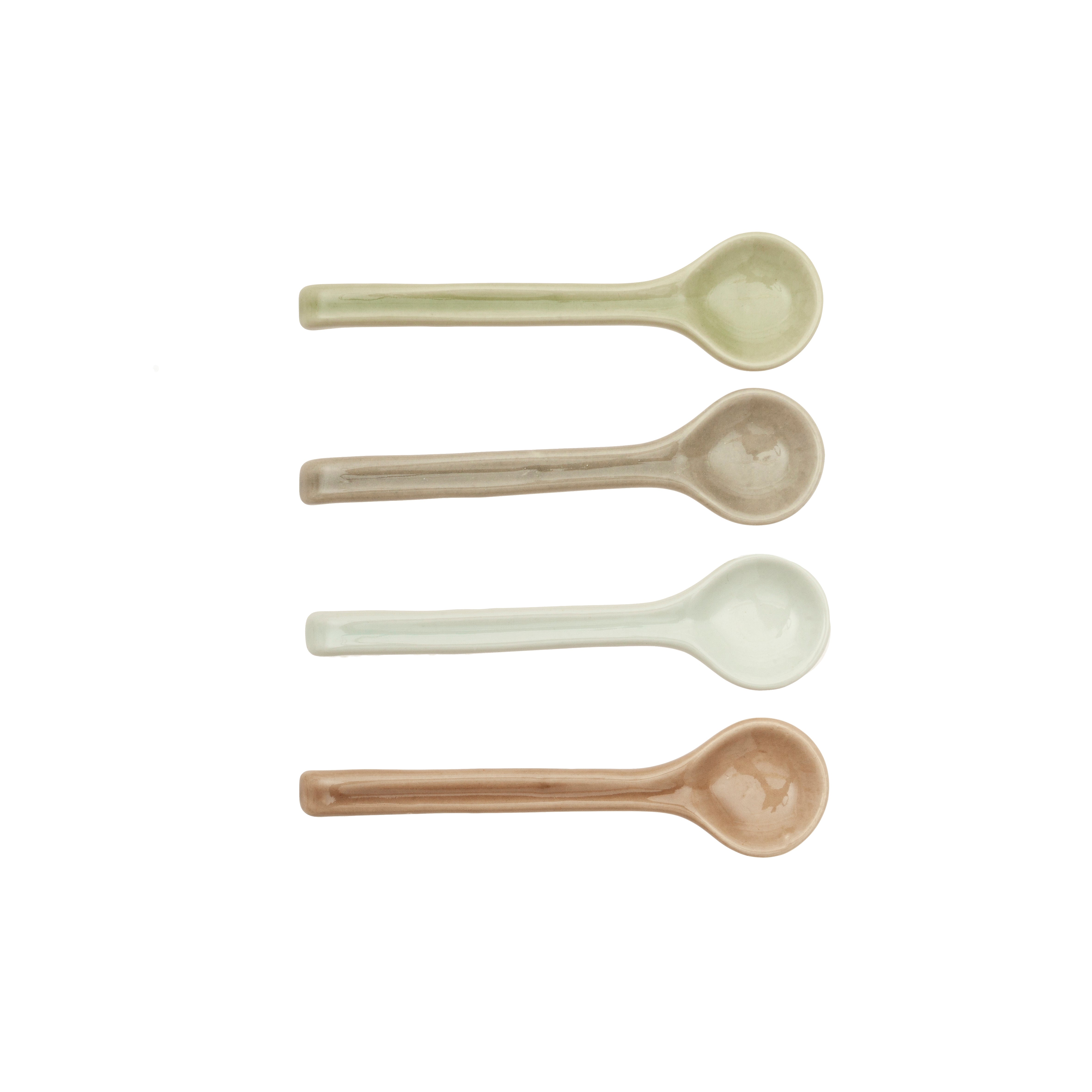 Set mit 4 Löffeln und Dekoration