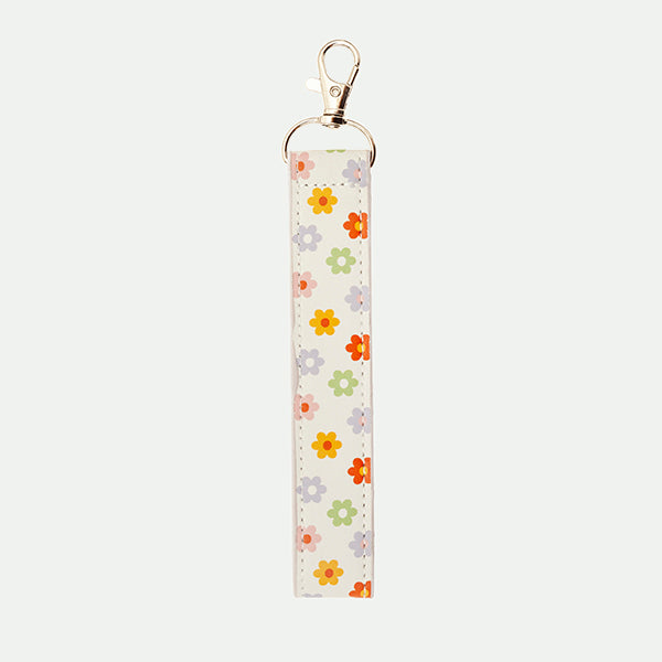 Llavero tela flores