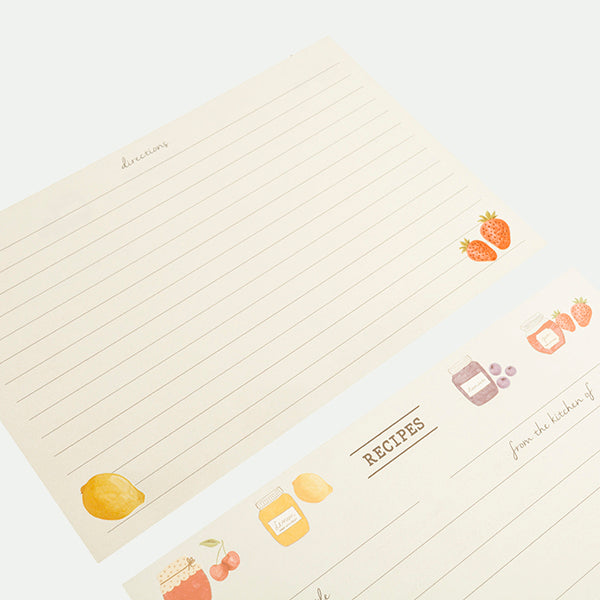 Pack 12 tarjetas para recetas