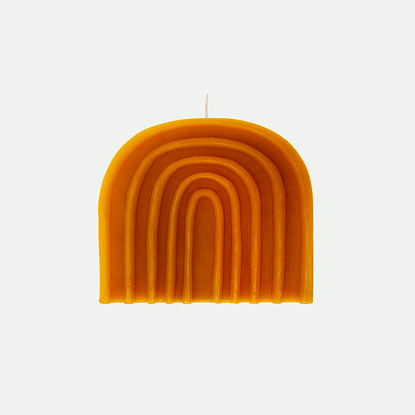 Bougie en arche de cire d'abeille