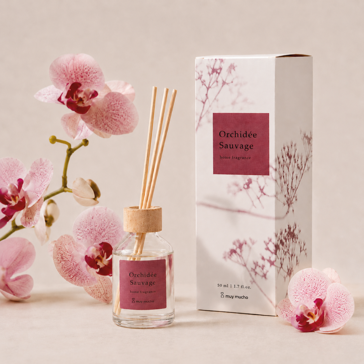 Mikado Orchidée Sauvage - Diffuseur à Bâtonnets