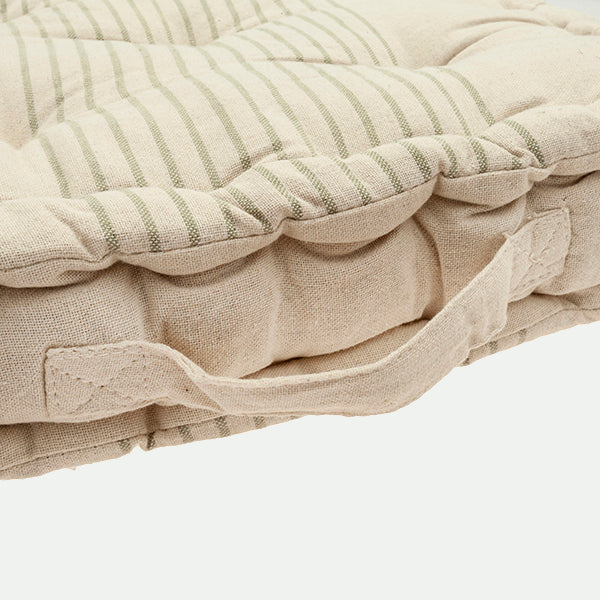 Cojín C/Asa Algodón 40X40X8Cm Cru.