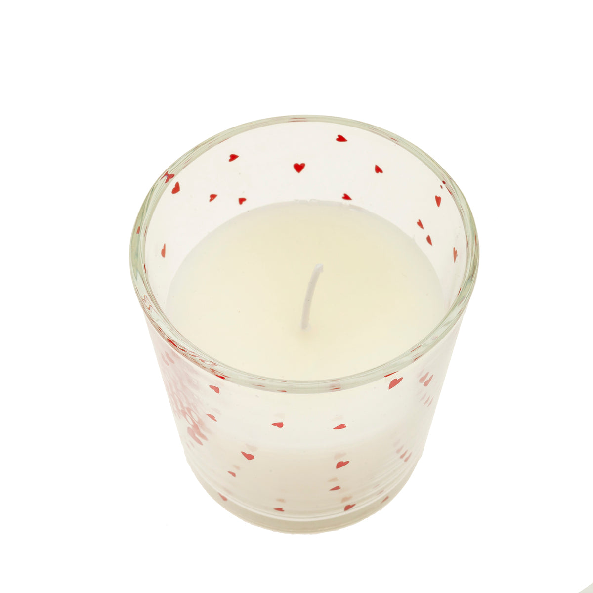 Candela in vetro rosa e oud
