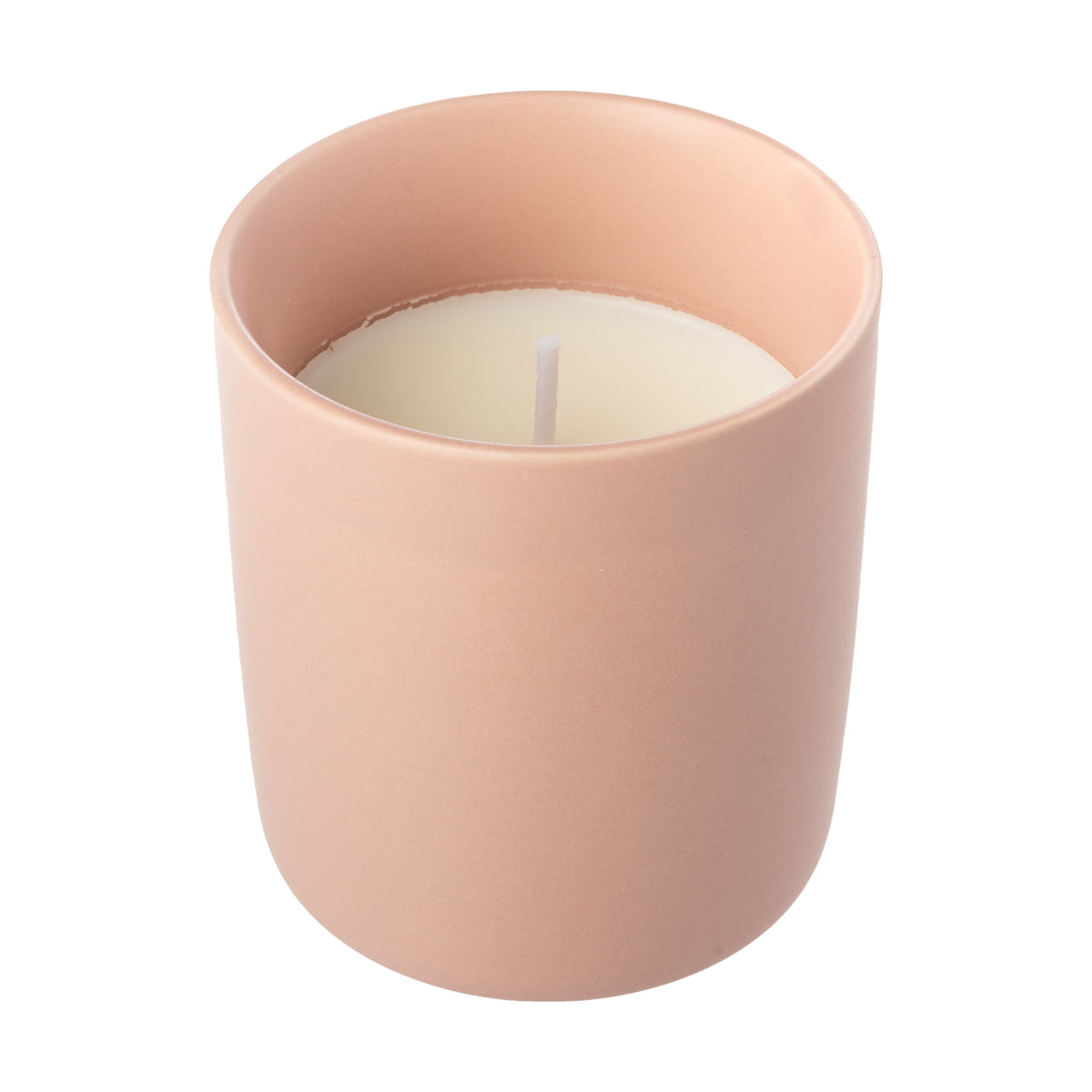 Ceramic candle with rose lid