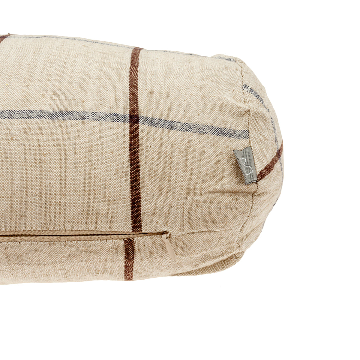 Coussin traversin à carreaux