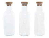 Botella cristal tapón corcho