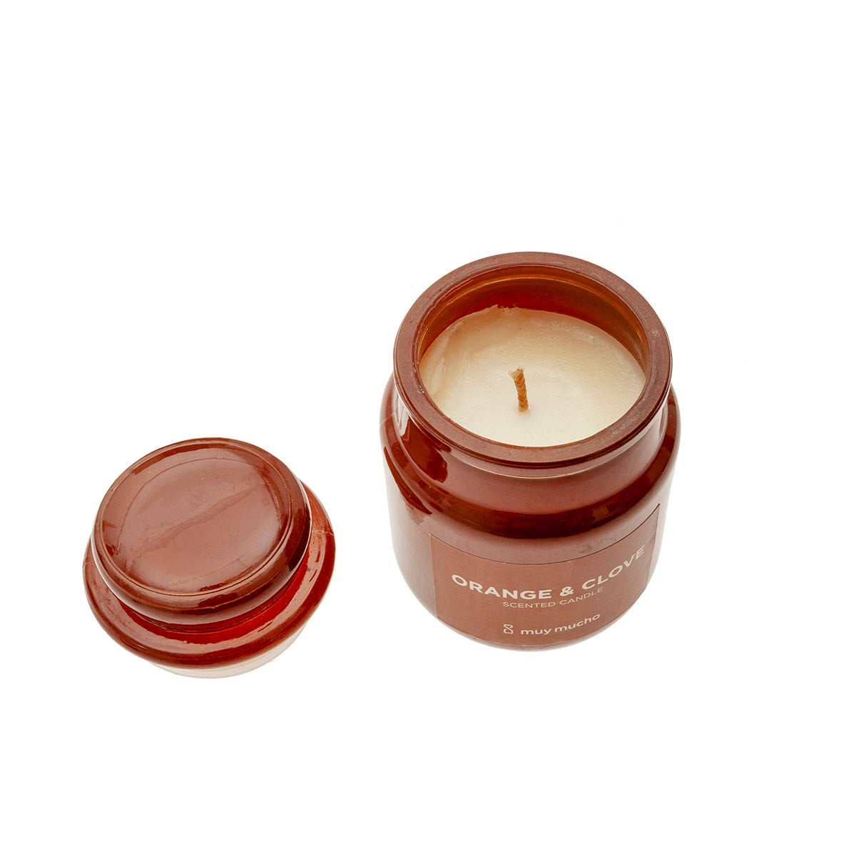 Candela con coperchio arancia e chiodi di garofano 85 g