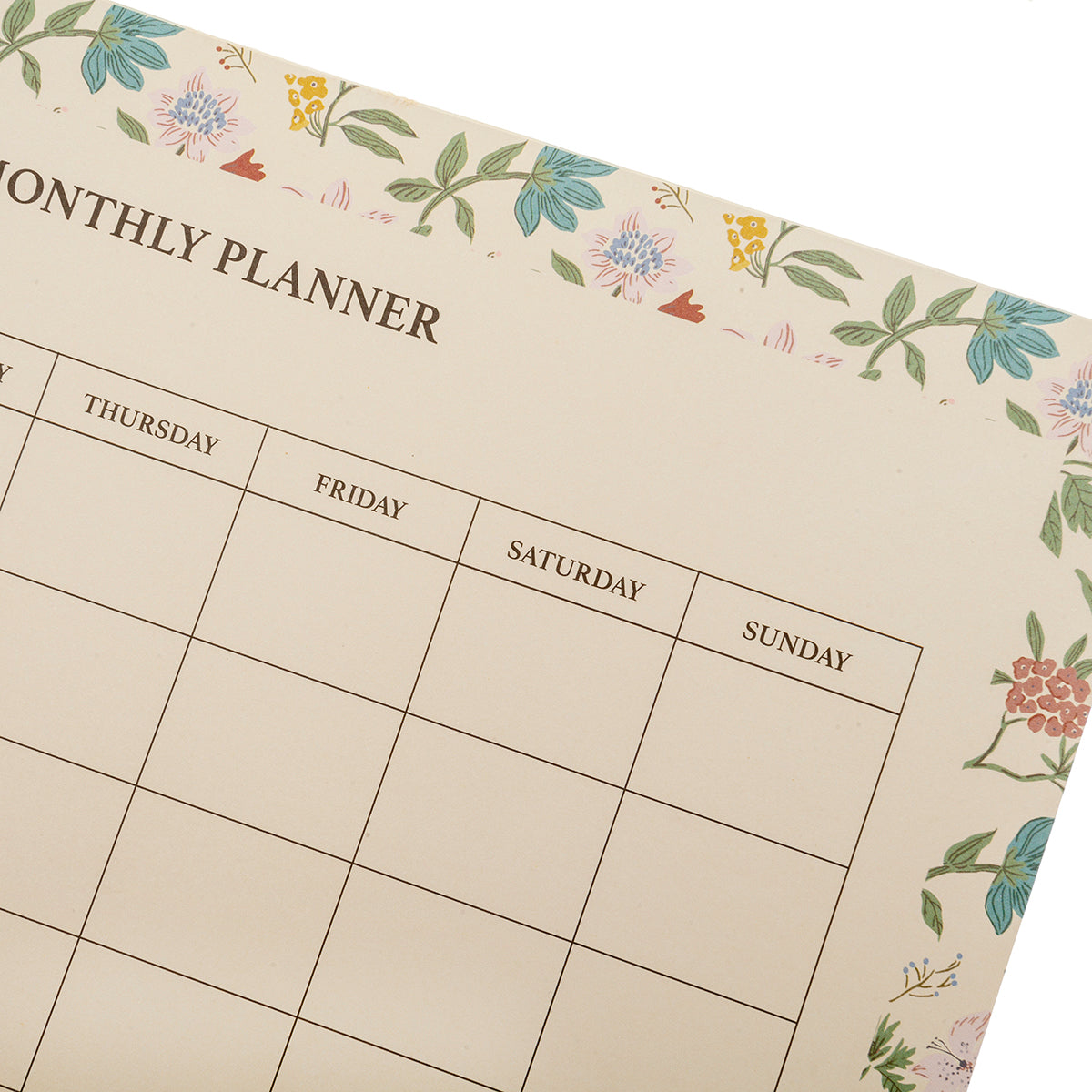 Planner mensile floreale