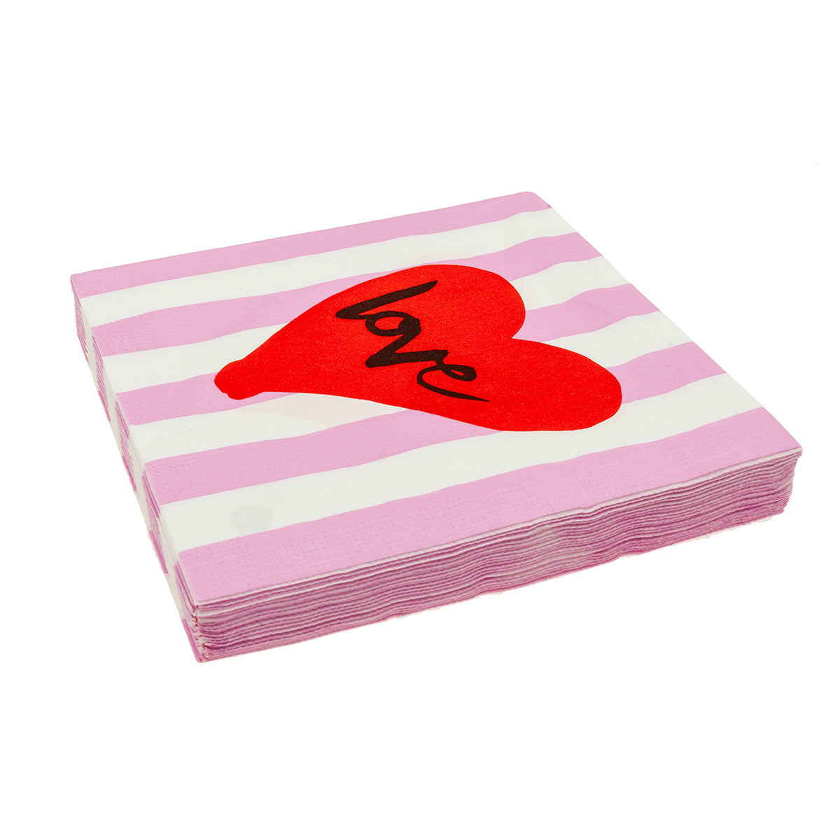 Servilleta papel corazón love