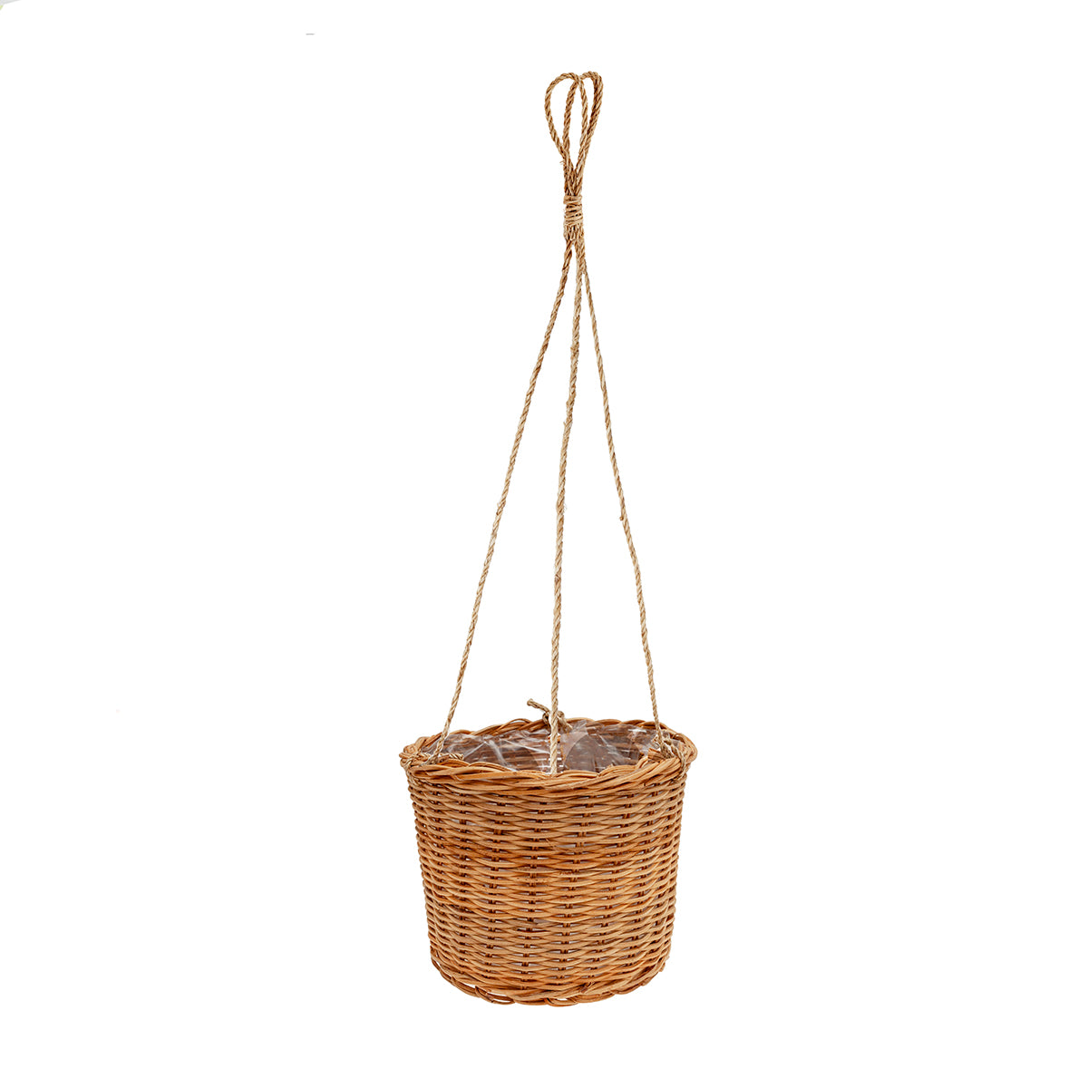 Cesta suspensa de vime