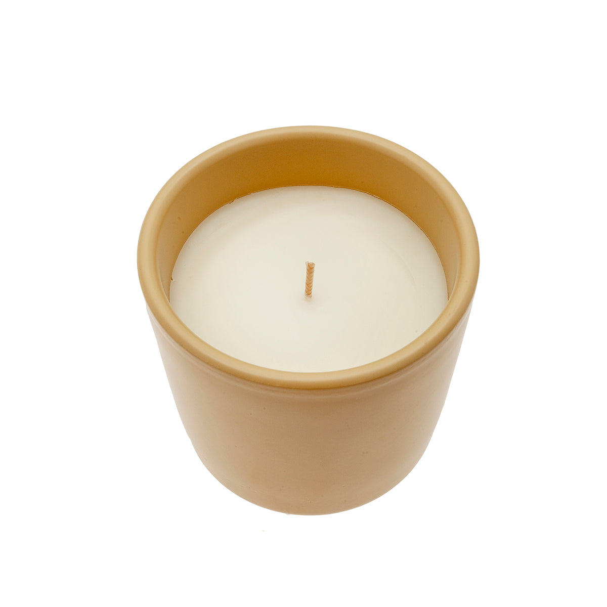 Vela cerámica ocre
