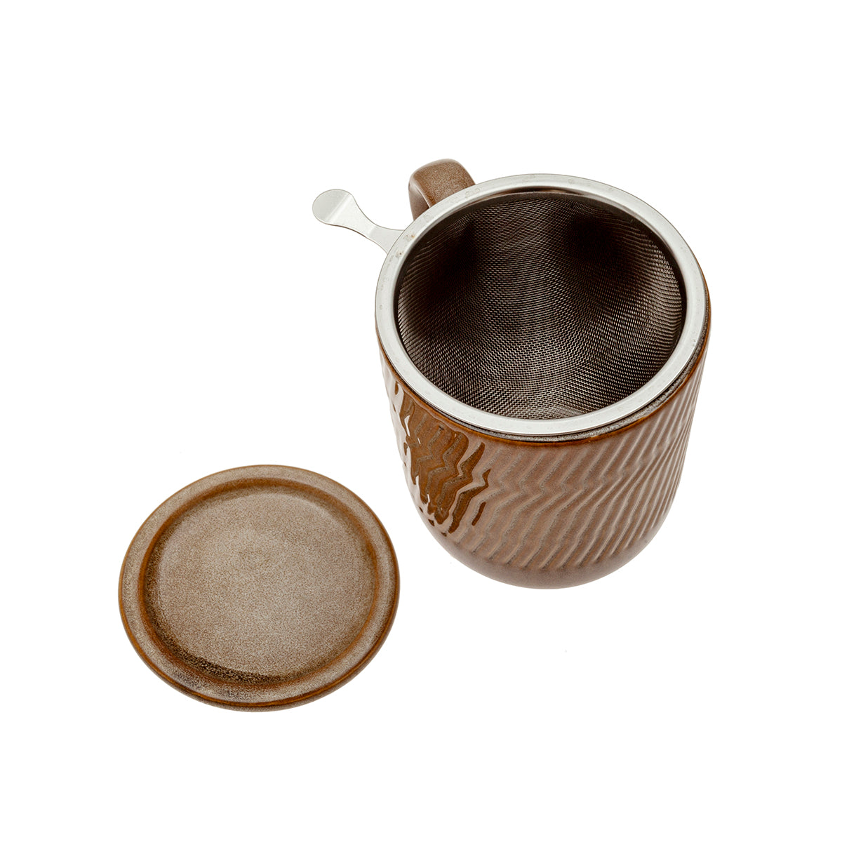 Mug infusiones gres turquesa