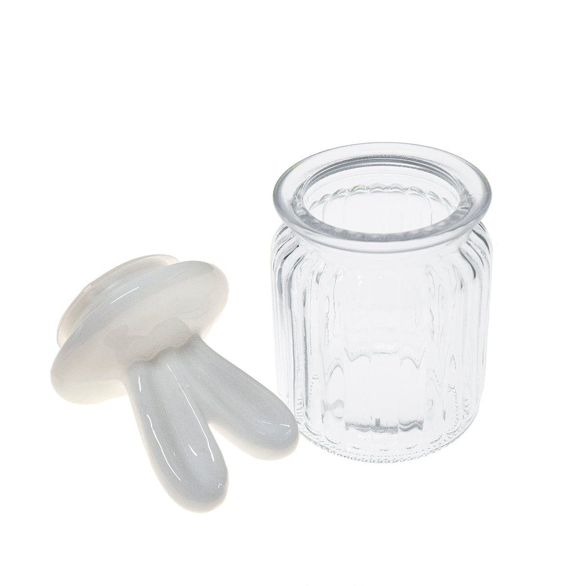 Tarro cristal blanco