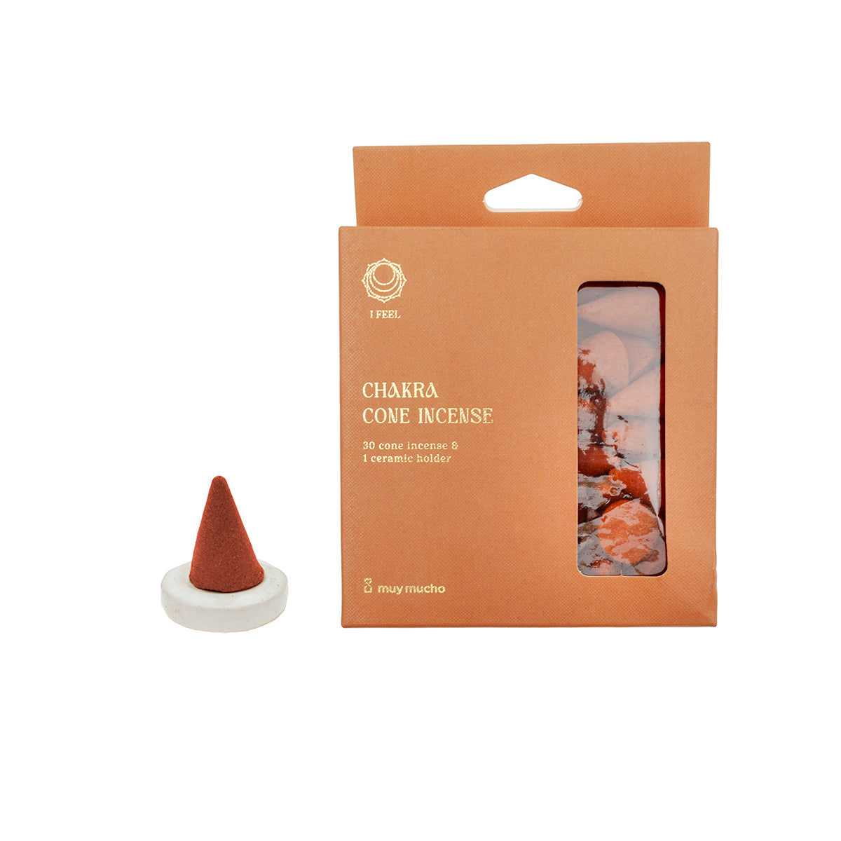 Resin cones 7 chakras with support