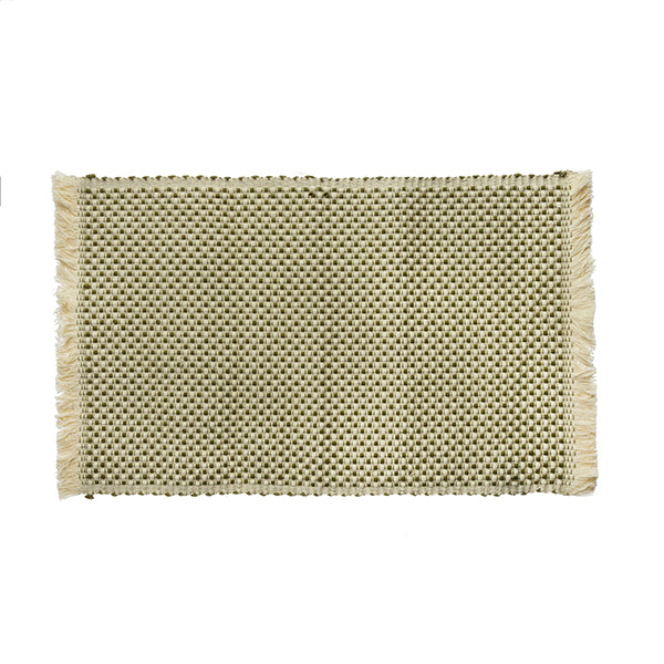 Individual braided table c/fringes 30x45cm