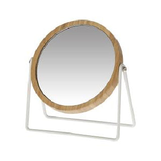Bamboo frame table mirror