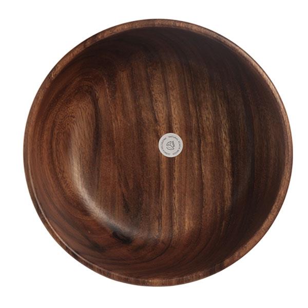 Fontana rotonda in legno di acacia