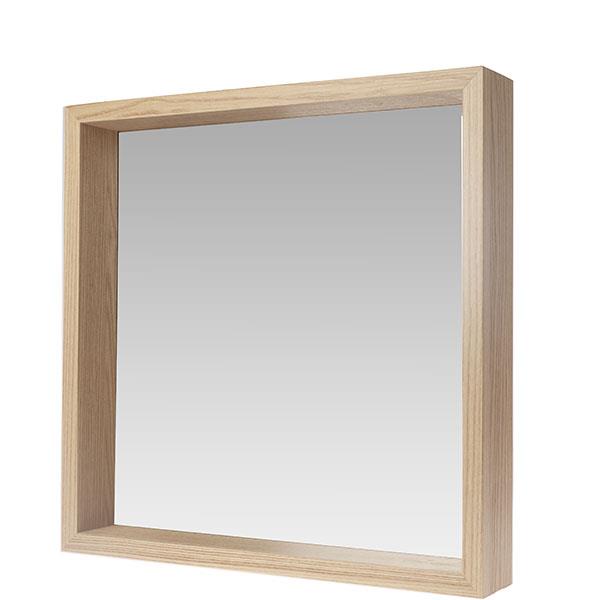Natural color frame mirror