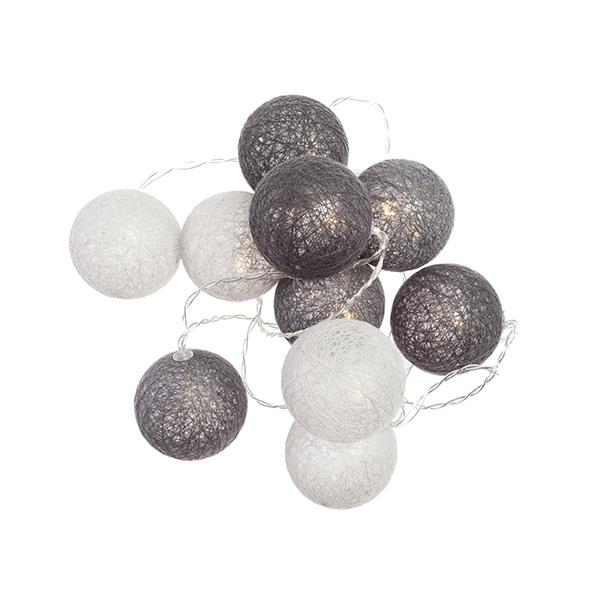 Girlande 10 LED-Kugeln
