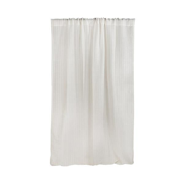 Low opacity striped curtain