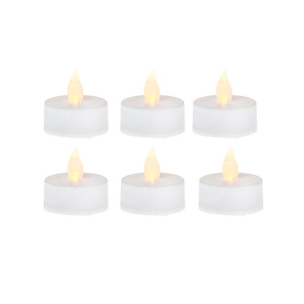 Pack 6 velas té led