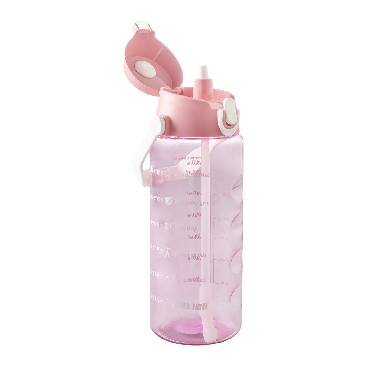 Botella de Propileno 1,85 Lt con Pajita
