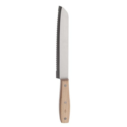 CUCHILLO SIERRA PAN CON MANGO MADERA