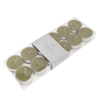 pack 24 velas té wild jasmine 23x7,5x3cm 11gr ve.