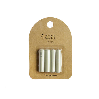 Pack 4 piles rechargeables AAA