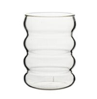 Vaso Ondas 7X7,4X10Cm 300Ml Tr.