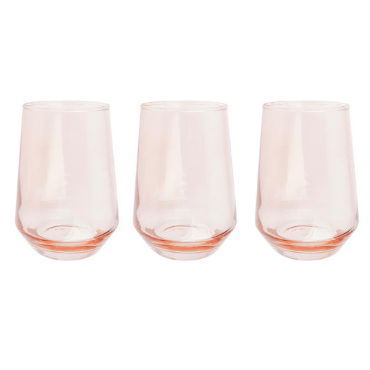 Pack de 3 verres 6,6x5,2x11,6cm 370ml Ro.