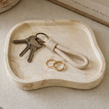 Vaciabolsillos Efecto Mármol Decorativo 20,8 cm para salon, comedor o recibidor