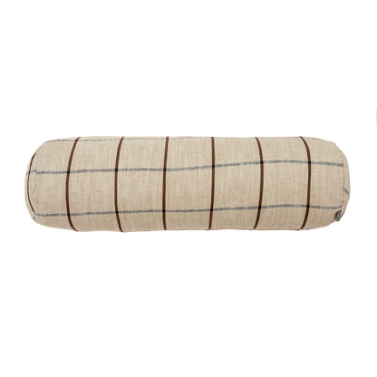 Coussin traversin à carreaux