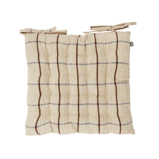 Coussin de chaise à carreaux