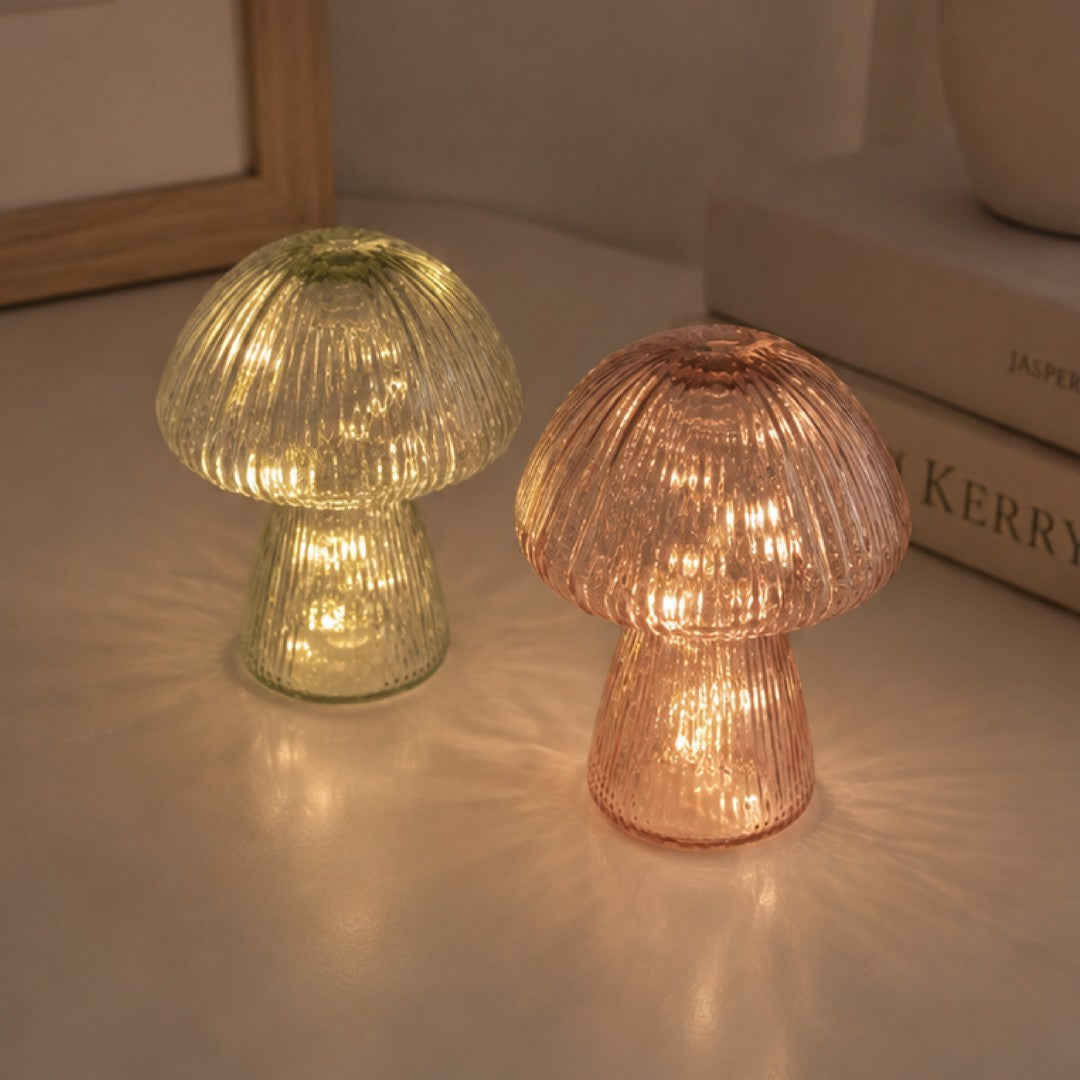 Lámpara LED Decorativa Cristal Rosa de 15cm