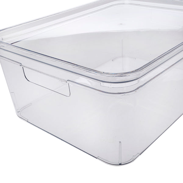 Caja transparente con tapa