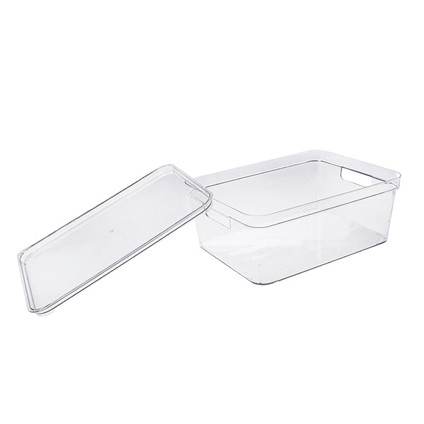 Caja transparente con tapa