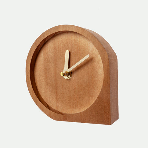 Horloge de table en bois