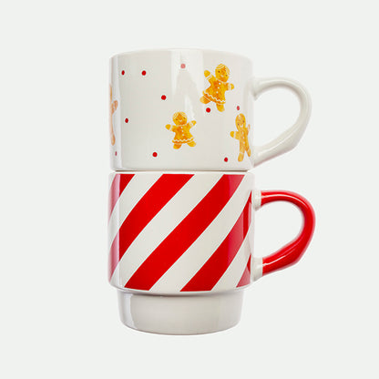 Pack of 2 stackable cups