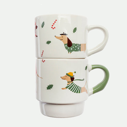 Pack of 2 stackable cups