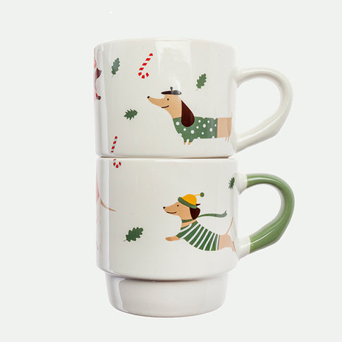Pack of 2 stackable cups